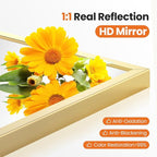 Sweetcrispy 22"x 30" Arched Gold Bathroom Mirrors for Wall, Bathroom Mirrors for Over Sink, Metal Framed with HD Shatter-Proof Glass for Entryway, Living Room, Bedroom, Dressing Room, Home Decor