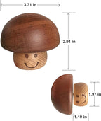BinkeGG Play (Twinkle Twinkle Little Star) Walnut Mushroom Shaped Clockwork Music Box with Sankyo Musical Movement (65 Tunes Option)