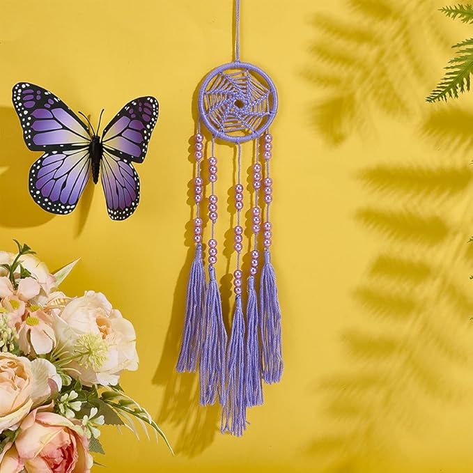 INFUNLY 12PCS DIY Boho Mini Dream Catcher Kit Rainbow Color Small Dream Catcher Kit for Starters Handmade Dreamcatchers with Instruction Wall Hanging Ornament for Home Bedroom Christmas Craft Gift