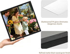 Lyeasw 12x12 Picture Frames Black 12 Pack,Square Matted Wood Grain Lightweight 12 x 12 Photo Frames for Wall Collage and Desk & Home Decor.