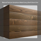 BAOBAB WORKSHOP Solid Wood Floating Shelves for Wall 36 Inches Long, Heavy Duty Wall Shelf for Bedroom 36 Inch Large, Real Wooden Bathroom Shelf Kitchen Rustic, Walnut Shelves, 36W × 6.7D, Set of 2