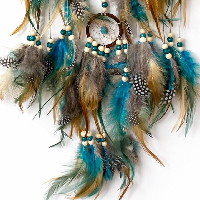 Large Dream Catchers Boho Handmade Woven Ornament Dreamcatcher Wall Hanging for Bedroom Living Room Apartment Wedding Party Decor, Festival Blessing Gift (Tree of Life)