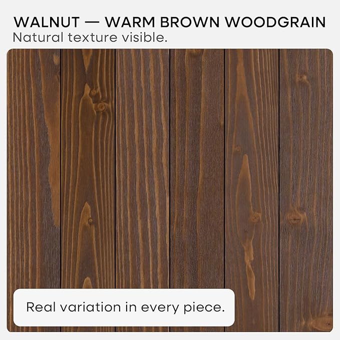 Homeforia Classic Walnut 60 inch Floating Shelf, High End Solid Real Wood Small 60inch Floating Shelves for Wall Mounted, 60in Floating Shelves, Heavy Duty Bracket, 60 X 6.5 X 1.75 inches, Set of 3