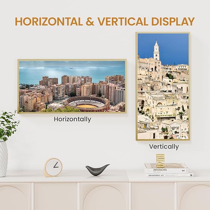 11x22 Aluminum Metal Picture Frame,Tempered Glass Gold Photo Frame 11x22 for Family Photo,Posters,Art,Document to Wall Mount Horizontally or Vertically