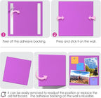 MaxGear Large Cork Board for Wall 36" x 24", Rose Pink Bulletin Board, 6 Pack Felt Wall Tiles with Pushpins, Cork Boards for Office Pin Board Tack Board Cork Boards
