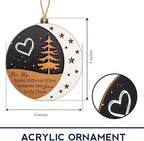 Memorial Christmas Ornament 2026, in Memory of Loved One Ornament, Bereavement Gift for Loss of Father or Mother, Memory Ornaments for Deceased, in Remembrance Gift Keepsake, Sympathy Ornaments Gift