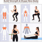 Sportneer Resistance Bands for Working Out: Pull Up Bands 5-130lb 5 Levels Exercise Bands Workout Bands Set with Handles & Door Anchor Pull Up Assist Bands for Men Women Resistance Training