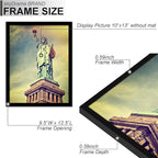 100% Solid Wood 10x13 Picture Frame, Black Frame for 10 x 13 Inch Picture Poster Photo, Light Weight 10 by 13 HQ Matte Black Frame for Wall - 1 Pack/Black/10 x13