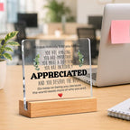 Thank You & Appreciation Gifts Bulk for Coworkers, Friends, Women and Men, Inspirational Gift Ideas, Motivational Desk Decor for Office Home, 4 x 4 Inches, Set of 6