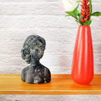 Beautiful Women Faces Resin Sculptures,Resin Art Statues Ornaments, Collectible Figurines for Home Living Room Office Shelf Decoration, Housewarming Great Gifts Ideas, Women with Wreaths