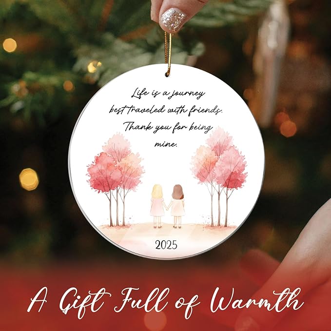Friendship Ornament 2025, for Women, Birthday Gift for Best Friend, Friend Ornaments for Women, Gift for Friends, Friend Ornament