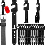 Geelin 250 Pack Belt Hanger Black Plastic Belt Hangers, Tie Hangers Bulk for Men, Closet Organizers, Storage, Retail