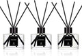 Reed Diffuser Set of 3 for Bathroom Air Fresheners, Oil Diffuser Sticks | Fresh Linen, Ocean, Eucalyptus & Mint Scent(1.7 fl oz Each Pack) Fragrance with 12 Sticks Defusers | Shelf Decor