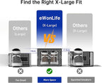 eWonLife Large Shoe Organizer Storage Box with Magnetic Door,12 Pack Clear Plastic Stackable Sneaker Containers for Closet, Connect Left and Right Shoe Box for Entryway, Drop Front, Under Bed (White)