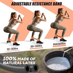 Ankle Resistance Bands with Cuffs, Ankle Weights Bands for Working Out, Women Leg and Glutes Workout Equipment, Exercise Bands for Kickbacks, Butt and Booty Trainer, Home Gym Fitness Equipment