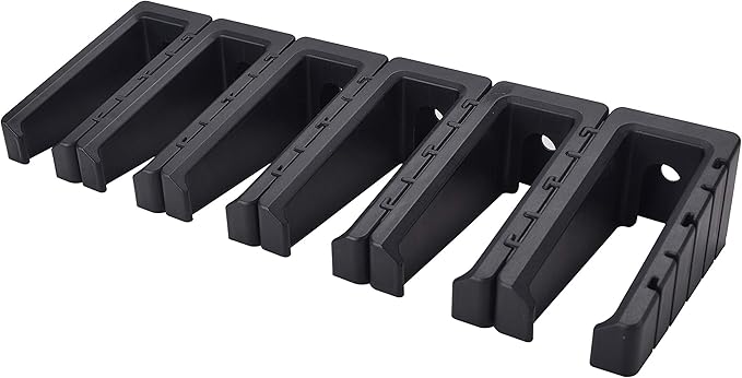 Adoreal Magnetic ABS 6 Standard AR Rack Wall Mount, AR Mag Holder for 5.56 .223 Magazines, Wall Magazine Display, Magnet AR Mag Storage Organizer