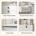 Shoe Cabinet with 2 Flip Drawers, Slim Freestanding Hidden Shoe Organizer with Drawer, Pet-Proof Shoe Storage Cabinet for Entryway Living Room Behind The Door, White