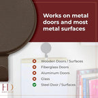 Haute Decor Attract Magnetic Hanger, 1 Pack - Strong Magnet Hook for Metal Doors and Surfaces