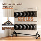 HOKEEPER Z Rack for Clothing Heavy Duty Clothes Rack Hold 550 LBS Commercial Garment Rack with Wheels Rolling Portable Z Base for Bedroom, Living Room, Laundry, Balcony 22.8" D x 62.6" W x 87.8" H
