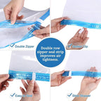 6 Combo Pack Vacuum Storage Bags (3 Jumbo Size 51"X40" and 3 Extra Large Size 47"X32") for Storage Organization