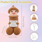 Emotional Support Plush with Removable Hats - Funny Stress Relief Gift for Men and Women Friends , Colleagues, Cute Crochet Office Decor for Office and Home, Unique Birthday Valentine‘s Day Gag Gift