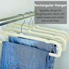 Pants Hangers Non Slip - 20 Pack Velvet Hangers for Closet - Thin Space Saving Clothes Hanger - Strong, Durable, Perchas Terciopelo with 360° Rotatable Hook for Jean, Tank Top, Bra, Shorts (Beige)