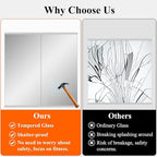 Ruomeng Home Gym Mirror, 48''x28''x2PCS Full Length, Large Frameless Body Mirror Tempered Glass for Gym, Workout, Yoga, Garage, Dance Studio