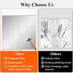 Ruomeng Home Gym Mirror, 55''x30''x2PCS Full Length, Large Frameless Body Mirror Tempered Glass for Gym, Workout, Yoga, Garage, Dance Studio