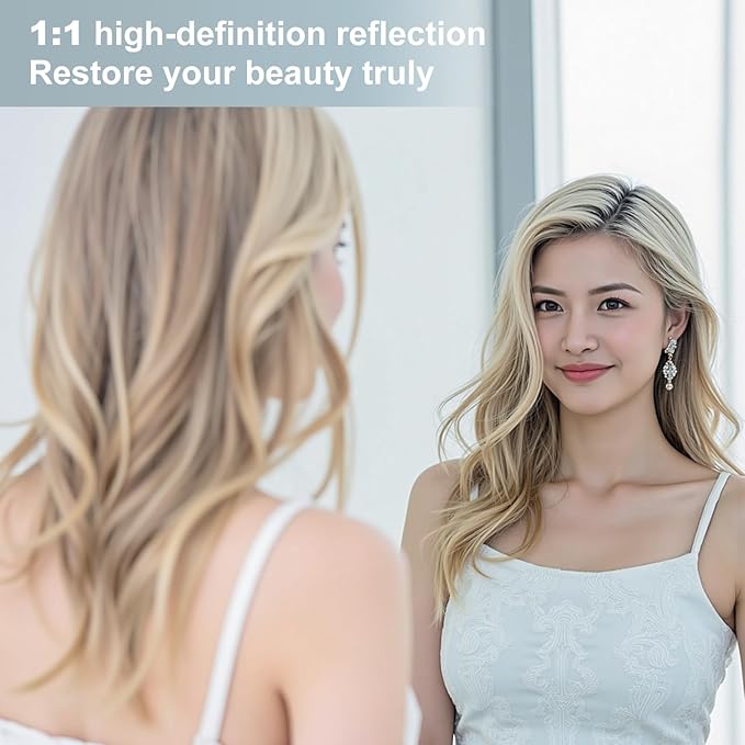 Dewfig Arched White Full Length Mirror, 71"X26", Large Floor Mirror, Full Body Mirrors for Leaning or Hanging, Standing Mirrors for Bedroom, Living Room,Dressing Room, Aluminum Alloy Frame, White