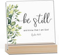 Farmhouse Decor, Acrylic Christian God Home Decorations, Aesthetic Entry Way Table Shelf Decor, Living Room Table Accessories, Boho Office Decorations For Work (01)