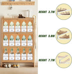 12 Pack Shoe Slots Organizer for Closet, Adjustable Shoe Stackers for a Pair of Shoes Shoe Rack Storage Shoe Space Saver 50% Shoe Shelf Display Holder for Closet