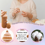 Positive Crochet Animals Gag Doll Emotional Support Plushies Weird Stuffed Funny Things Gag Gifts for Men Women Friends Birthday Weird Things Stuff Office Decor