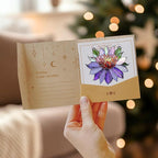 Purple Water Lily Flower Acrylic Suncatcher, Flower Suncatchers for Window Hangings, Stained Glass Effect Garden Decor, Gift for Mother's Day, Mom, Grandma, Wife, Women