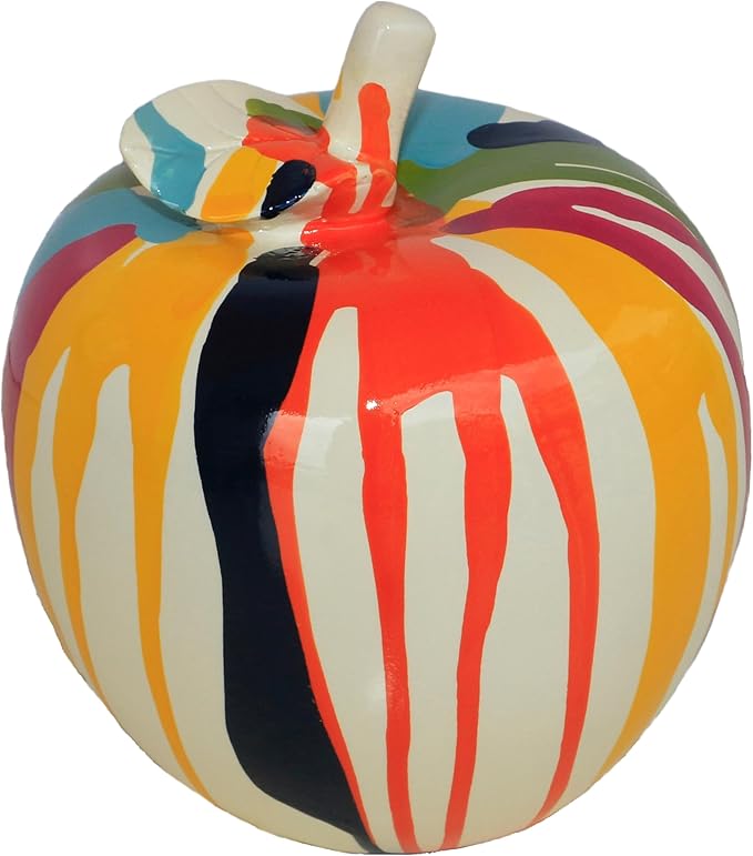 Colorful Apple Autumn Decorations, Resin Apple Sculptures, Medieval Modern Coffee Table, Living Room, Kitchen, Funky Home Decor, Womens Gift