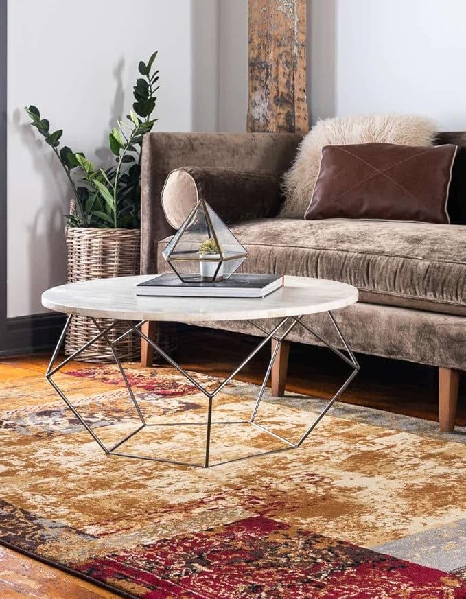 Unique Loom Barista Collection Area Rug - Arusha (3' 1" x 5' 3" Rectangle, Beige/Black)