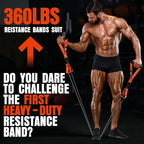 Heavy Resistance Bands for Working Out, 300LBS Exercise Bands with Handles, Workout Bands for Men, Weight Fitness Bands Set for Muscle Training, Strength, Slim, Yoga, Home Gym Equipment