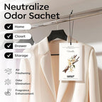 MYARO 12 Packs Vanilla Scented Sachets for Drawer and Closet, Long-Lasting Closet Sachet Bags Drawer Deodorizers Fresh Scents, Home Fragrance for Lover