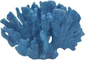 Etlemonde Blue Beach Coastal Fan Coral Decor Resin Statue - Faux Sea Coral Reef for Bathroom Shelf, Coffee Table, Nautical Beach House Home Decor Accent