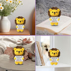 Positive Lion Gifts Love Support, Encouragement Christmas Birthday Gift for Women Men, Crochet Octopus Doll with Emotional Cards