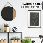 Everydecor Metal Decorative Sphere for Home Decor - Decorative Balls for Shelves, Centerpiece Bowls, Bookshelf - Decoration Orbs Accents for Living Room, Bedroom - Distressed Black Shelf Spheres