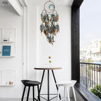 Dream Catcher Turquoise for Bedroom, Handmade Turquoise Hanging Ornament Wall Decor Dreamcatcher with Car Charm Gift
