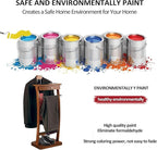Valet Stand Wooden with Drawer, Valet Rack with Tray, Men and Women Freestanding Clothes Valet Stand, for Living Room Office Dressing Room, 44.4X30X112.2 CM (Black)