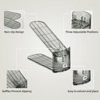 Shoe Slots Organizer, Clear Shoe Stacker, Adjustable Level Shoe Rack,Storage Space Saver for Sneakers Display (Grey Transparent, 10Pack)