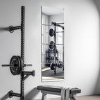 Delma Frameless Mirror Tiles 12"x10"x4 Pcs Wall Mounted, Shatter Resistant Full Length Tempered Glass Panels for Home Gym Bathroom Bedroom & Living Room Decor