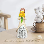 Christian Figurine for Women – “You are” Sunflower Resin Doll with Bible Verses – Hand-Painted Spiritual Statue Decor – Religious Faith Gift for Women – Home & Church Christmas Keepsake