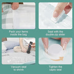 Travel Vacuum Storage Bags with Electric Pump, Multiple Combinations Travel Packing Bags for Luggage and Suitcase, Carry-on Size Compression Space Saver for Clothes and Clothing (B: 8 Medium-EPUMP)
