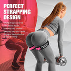 Booty Bands for Working Out, Blood Flow Restriction Bands for Women/Men, Adjustable Velcro Occlusion Resistance Bands BFR Training Bands for Glutes & Hip Building 2 Pack