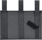 Zafit Hanging Bedside Caddy, Bedside Storage Organizer for Magazine, Phone, Remote control (4 Pockets-Black)