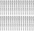 48 Pcs Plastic Hanging Icicles Drop Ornament for Christmas Tree Wedding Party Decorations (Transparency)