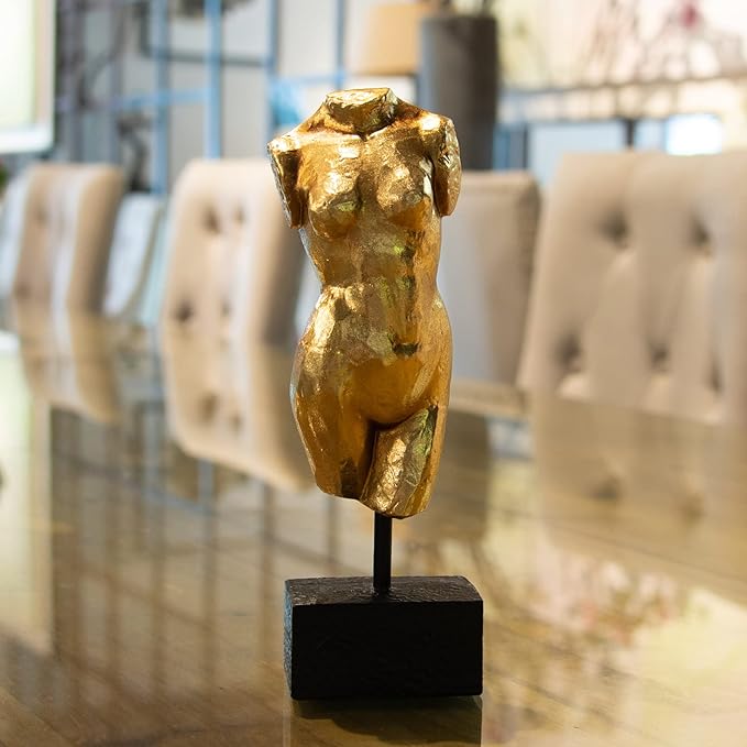 Guichifun Sculptures Home Decor Bust Female Statue - Figure Resin Decoration Modern Decorative Figures Home Art Sculpture Christmas Birthday Gifts for Men&Women 2.25 X 1.5 X 7.5 Inch